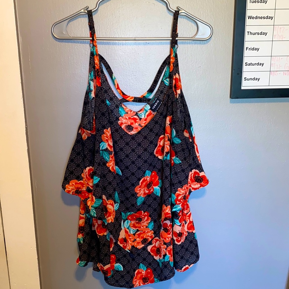 Plus size floral blouse